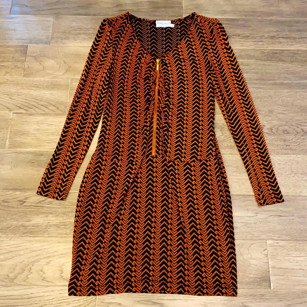 Talking French stretch mini dress